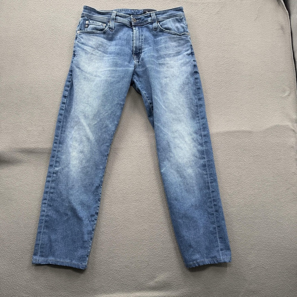 AG Adriano Goldschmied Everett Jeans Mens 29x34 (Fits 30/28) Blue Slim Straight